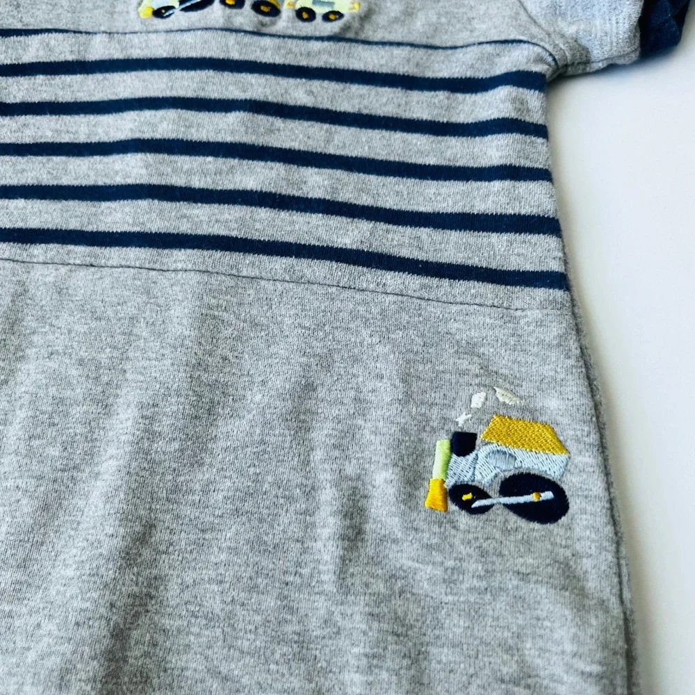 Vintage Okie Dokie Baby Train Romper 0-3M Choo Choo Cotton One‎ Piece
